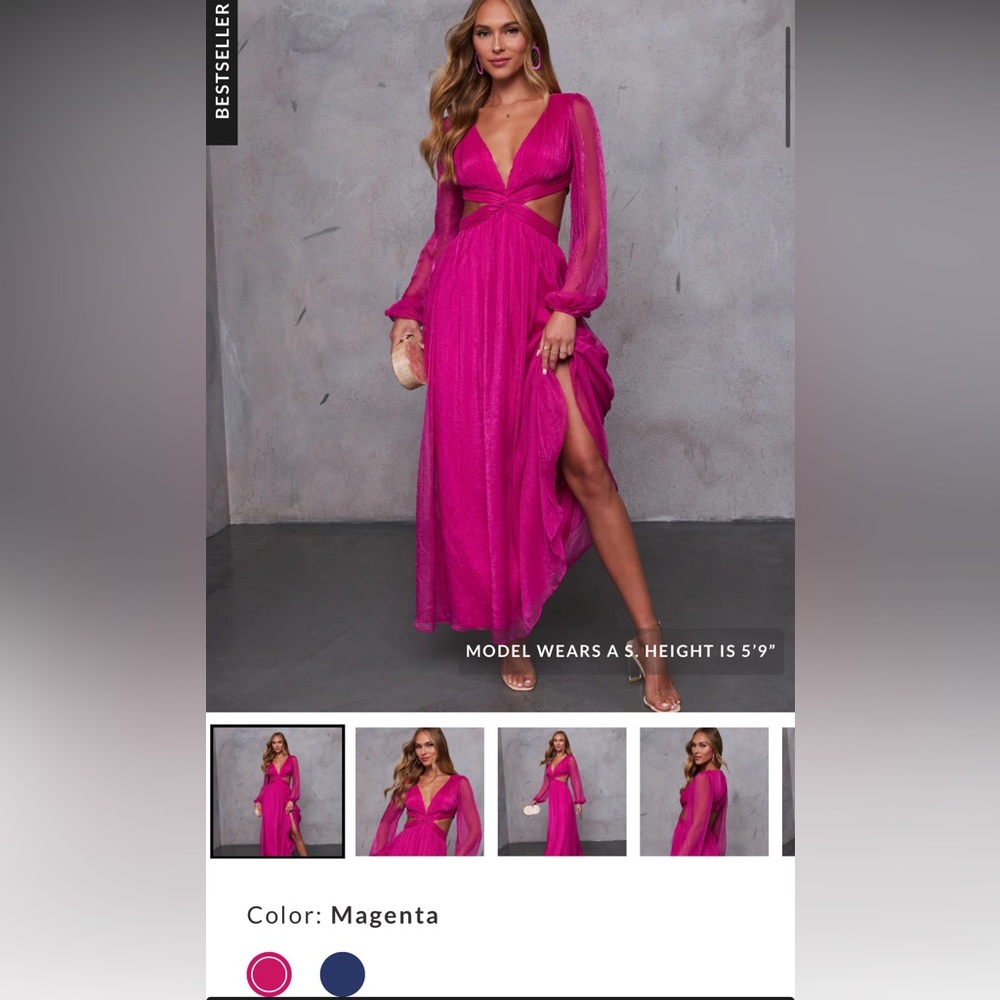 VICI Collection - Magenta Guest of Honor gown